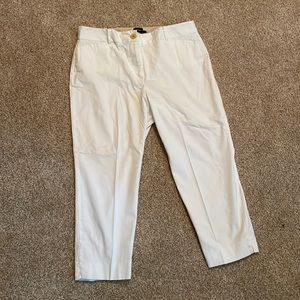 Talbots. The Perfect Crop. Curvy. 10P.  White crop pants